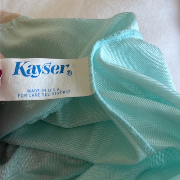 Elegant Lace Trim Vintage Nightgown - Light Blue - Picture 6 of 7